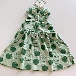 Kate Quinn Organics Loden Apples Baby Girl Dress 0-3 Months